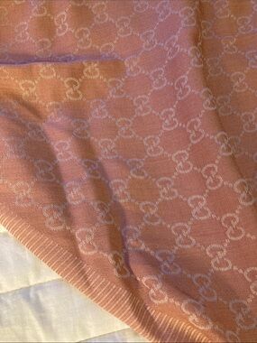Gucci silk wool blend scarf / blanket